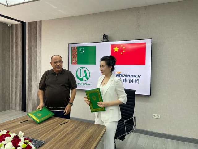 TRIUMPHER and OJAR AZIA sign Memorandum of cooperation in construction and steel structures