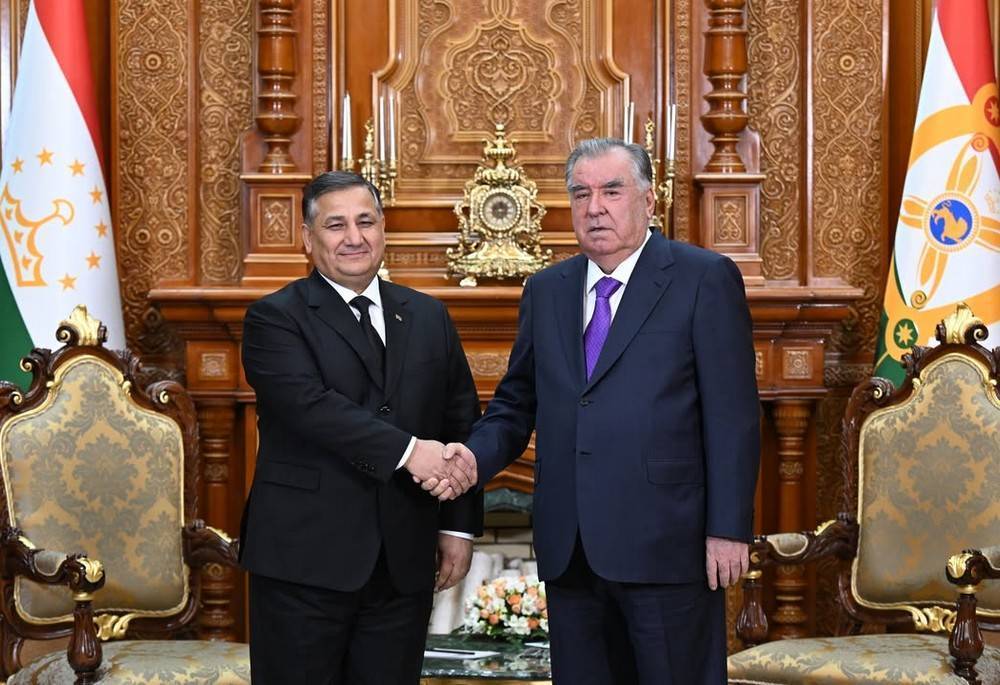 Turkmen Deputy Prime Minister meets the President of Tajikistan in Dushanbe